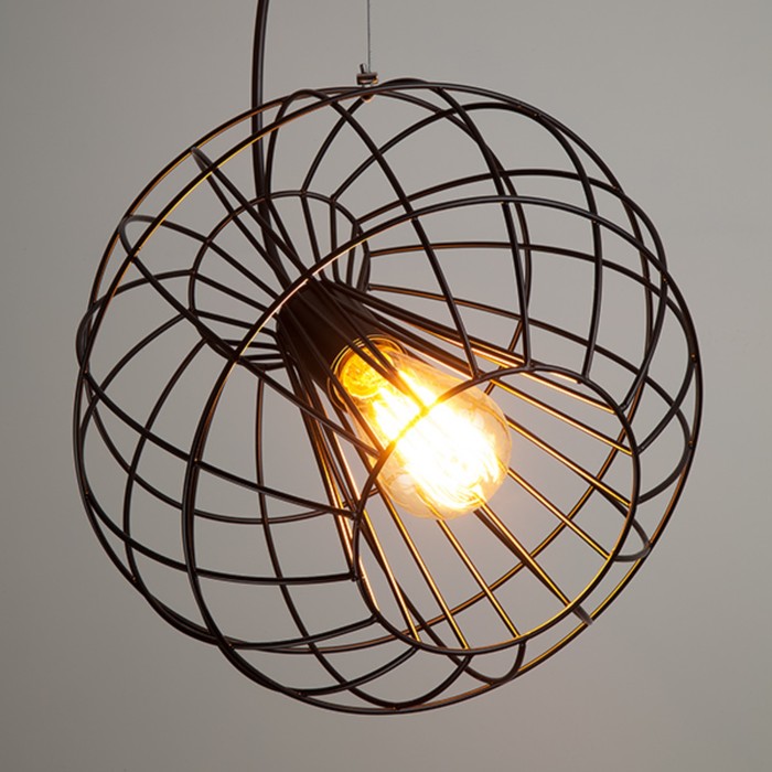 Светильник Sfera 1x40Вт Е27 чёрный 28x28x102см