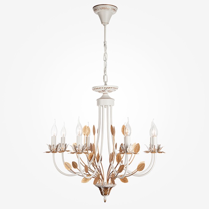 Люстра Flora 8x60Вт Е14 белый 69x69x95см