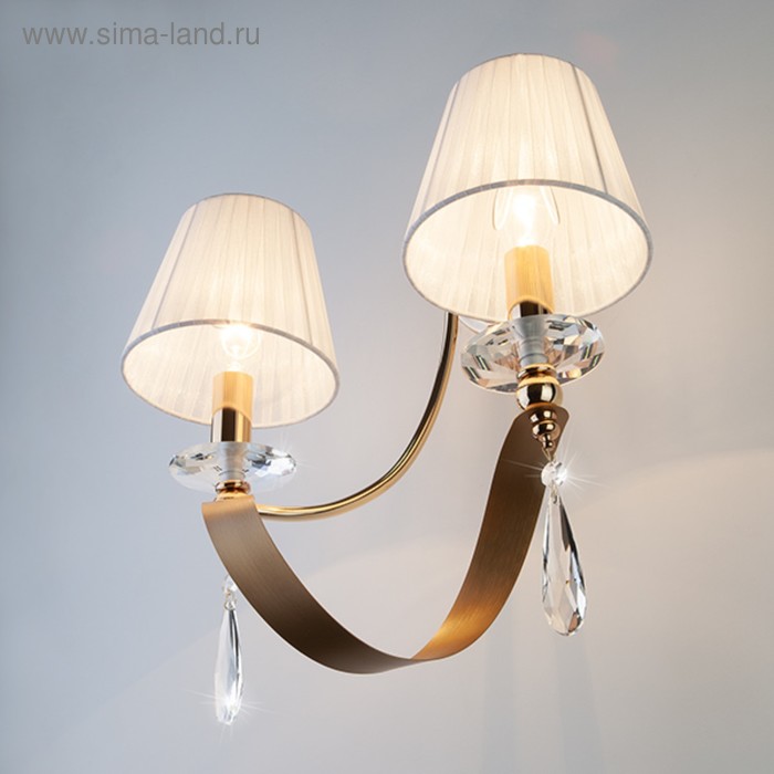 

Бра Adelia 2x40Вт Е14, золото 40x22x42 см