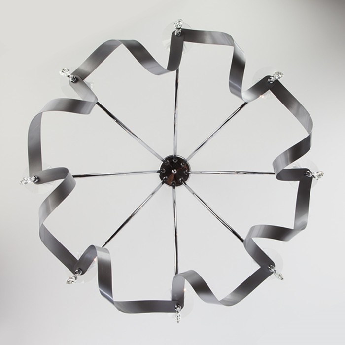 Люстра Adelia 8x60Вт Е14 хром 78x78x58см