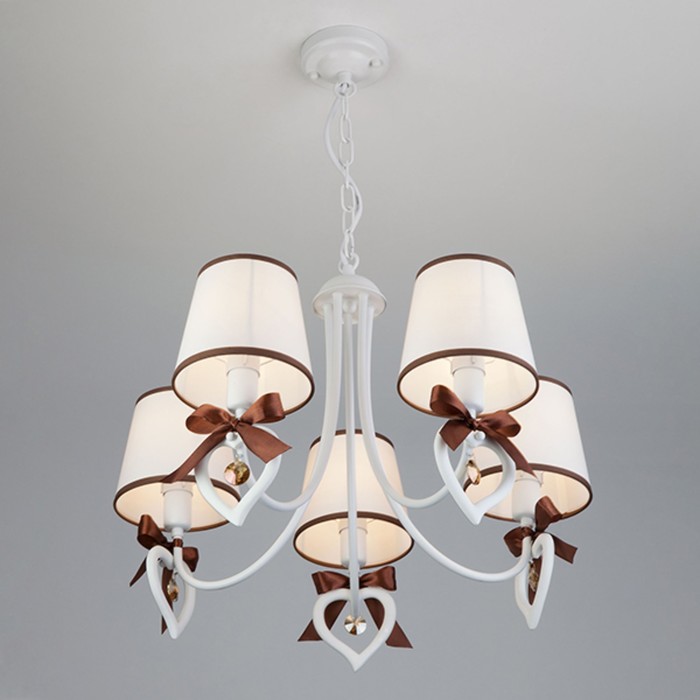 Люстра Terry 5x40Вт Е14 белый 57,5x57,5x88см