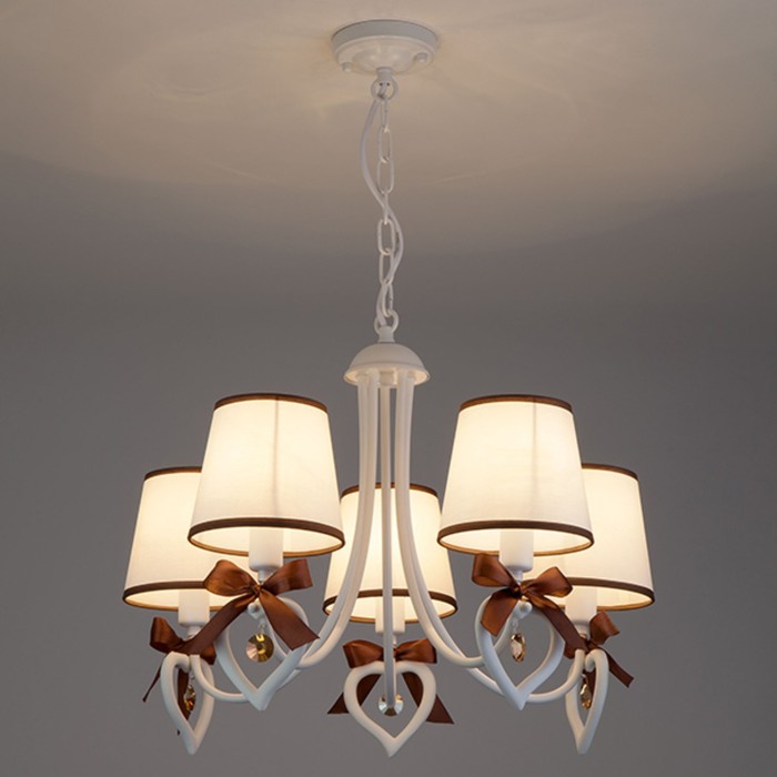 Люстра Terry 5x40Вт Е14 белый 57,5x57,5x88см