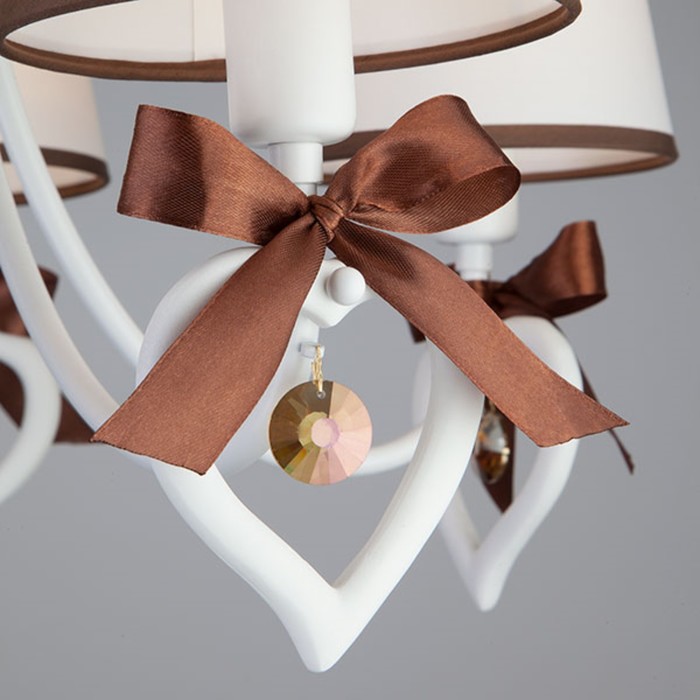 Люстра Terry 5x40Вт Е14 белый 57,5x57,5x88см