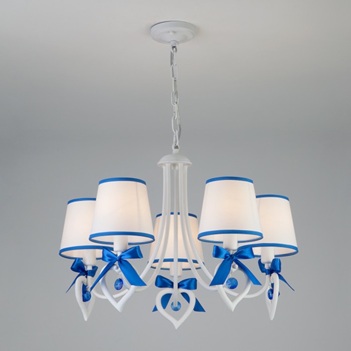 Люстра Terry 5x40Вт Е14 белый 57,5x57,5x88см