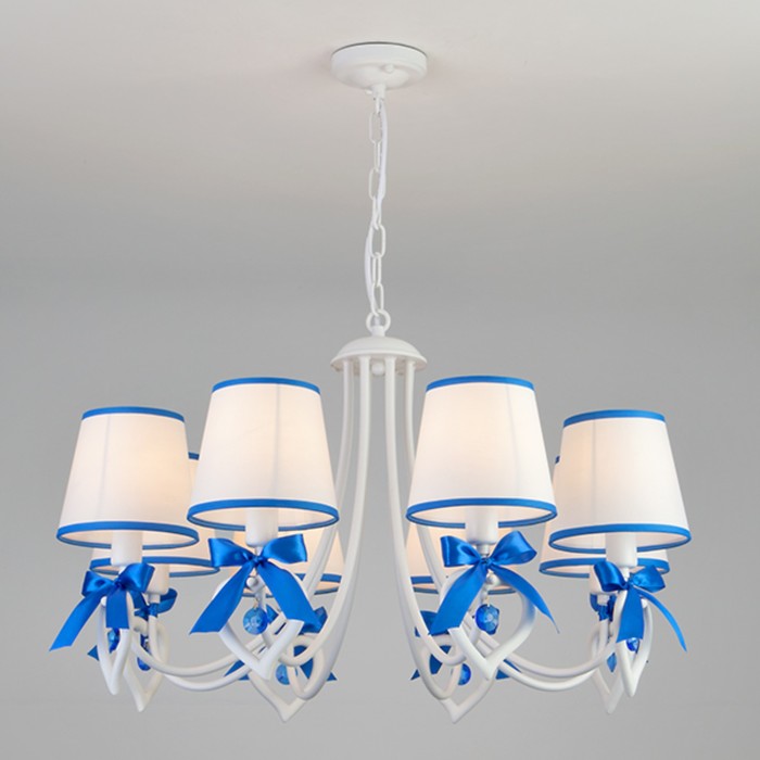 Люстра Terry 8x40Вт Е14 белый 67,5x67,5x92см