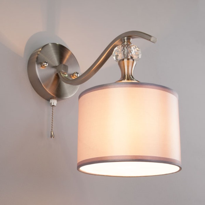 Бра Ofelia 1x40Вт Е14 никель 24,5x10x23см