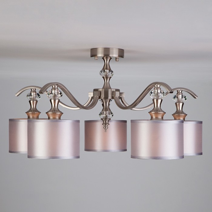 Люстра Ofelia 5x40Вт Е14 никель 60x60x30см