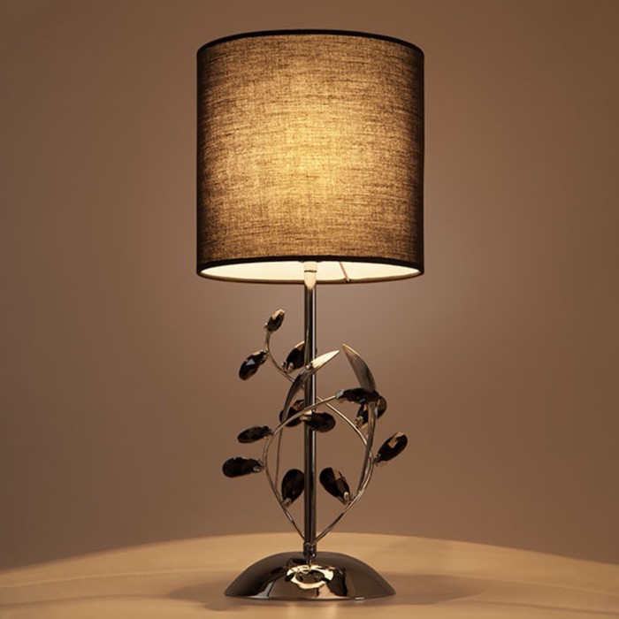 Настольная лампа Florian 1x60Вт Е14 хром 22x22x50см