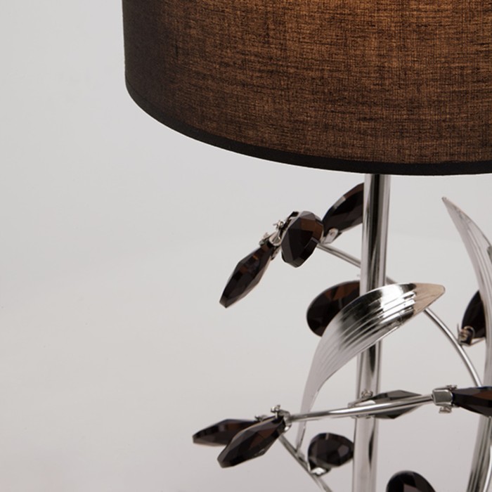 Настольная лампа Florian 1x60Вт Е14 хром 22x22x50см