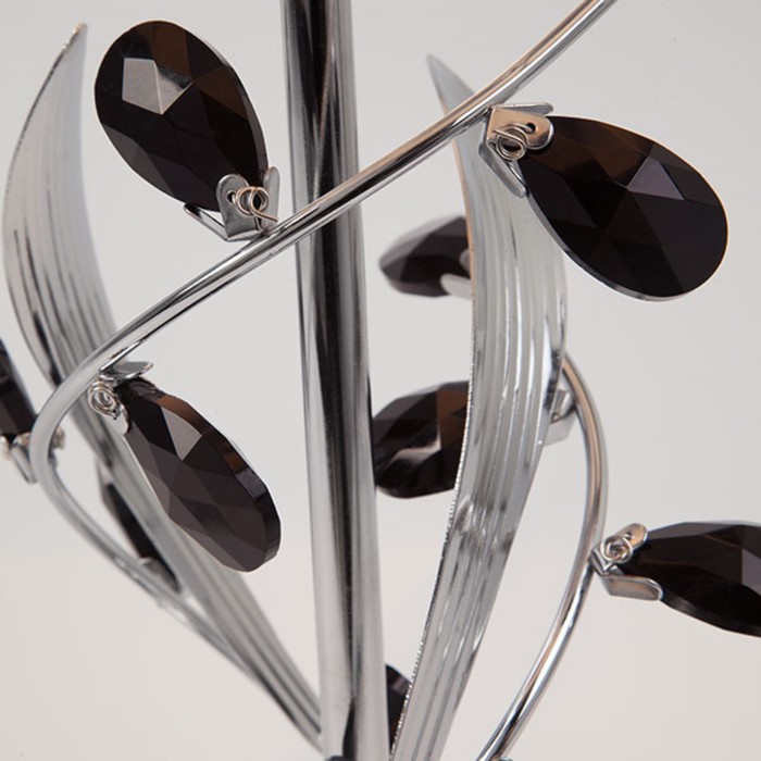 Настольная лампа Florian 1x60Вт Е14 хром 22x22x50см