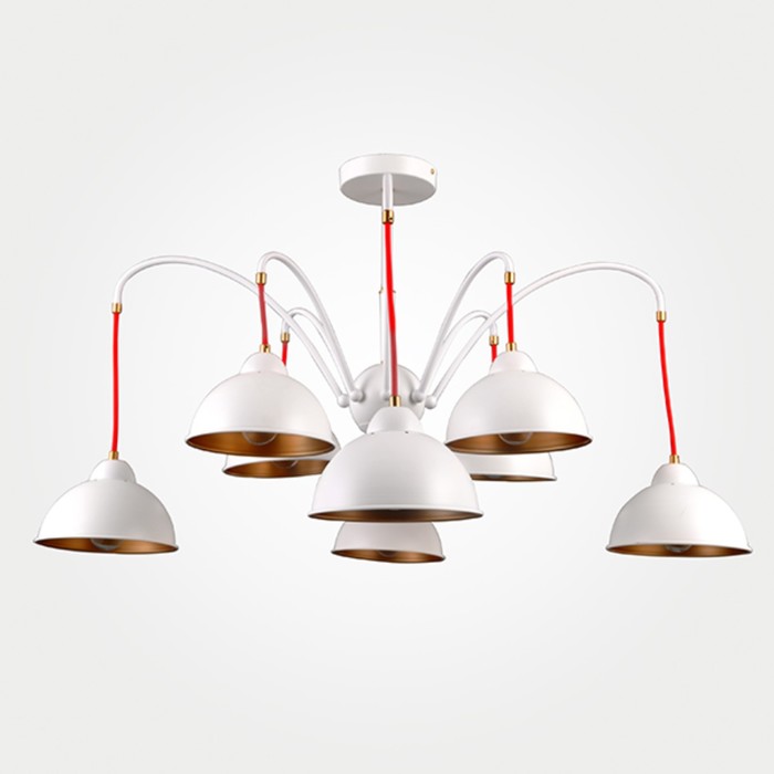 Люстра Atlantis 8x40Вт Е27 белый 87x87x54см