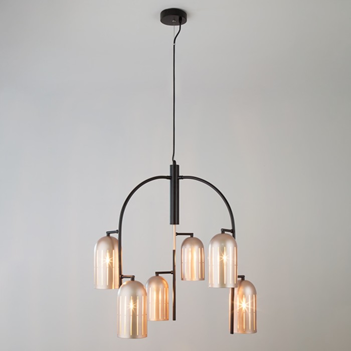 Люстра Armony 6x40Вт Е27 чёрный 60x60x130см