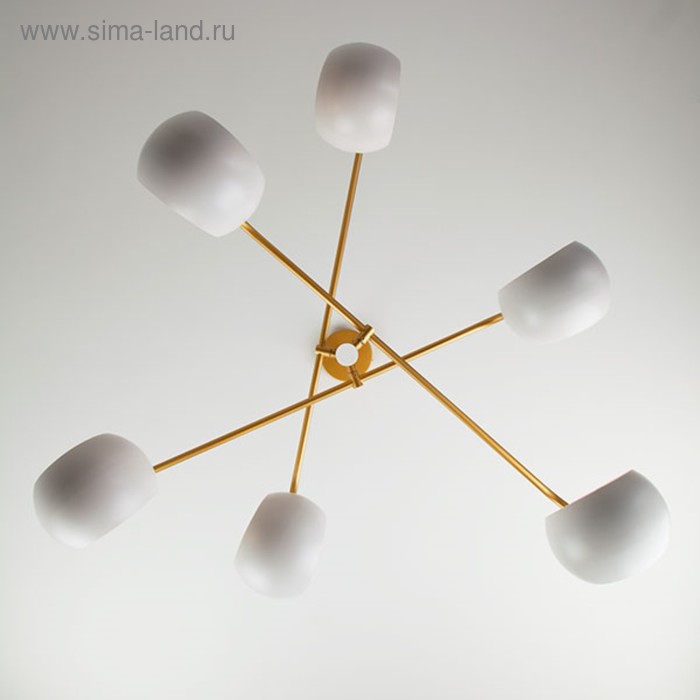 

Люстра Luca 6x40Вт Е14, золото 87x87x80 см