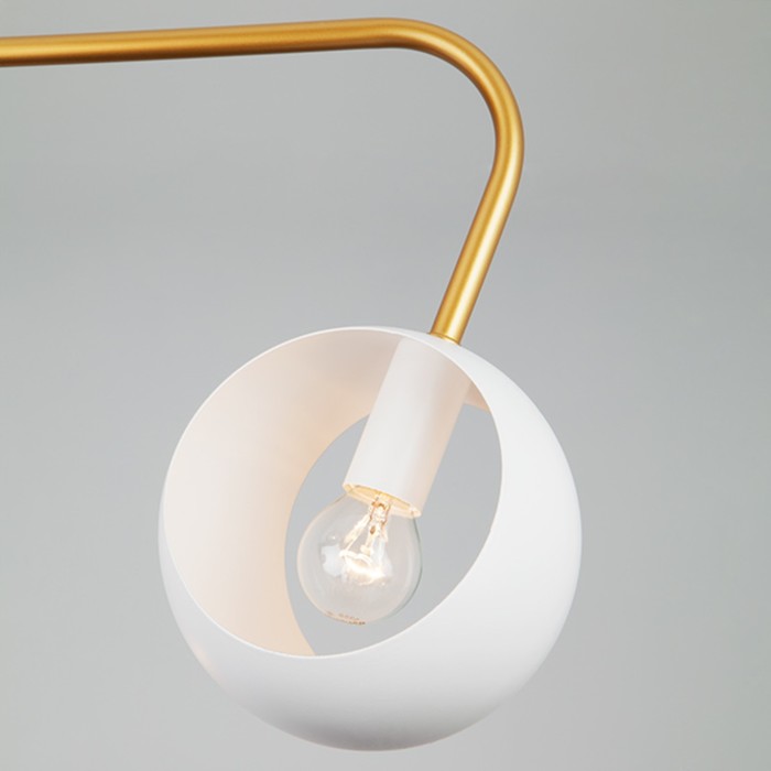 Люстра Luca 6x40Вт Е14 золото 87x87x80см