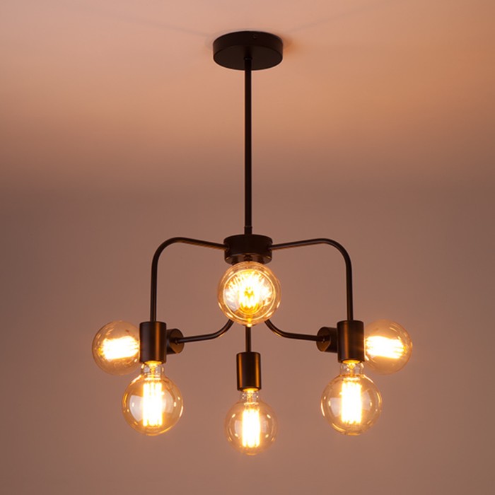 Люстра Avion 6x40Вт Е27 чёрный 45x45x60см