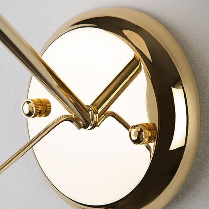 Бра Luna 1x40Вт Е14 золото 17x14x21см