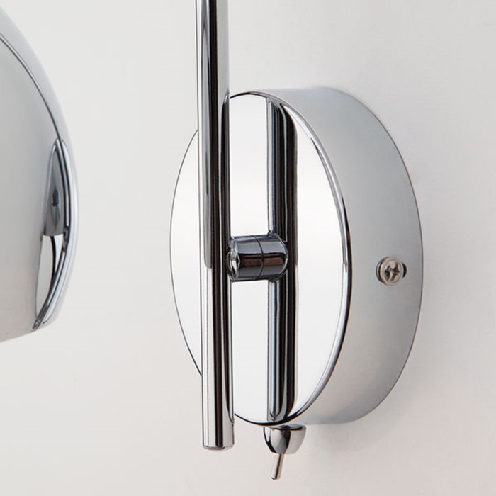 Бра Solario 1x60Вт Е14 хром 15x26x23см