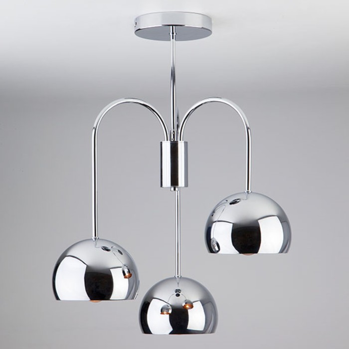 Люстра Solario 3x60Вт Е14 хром 41x41x50см