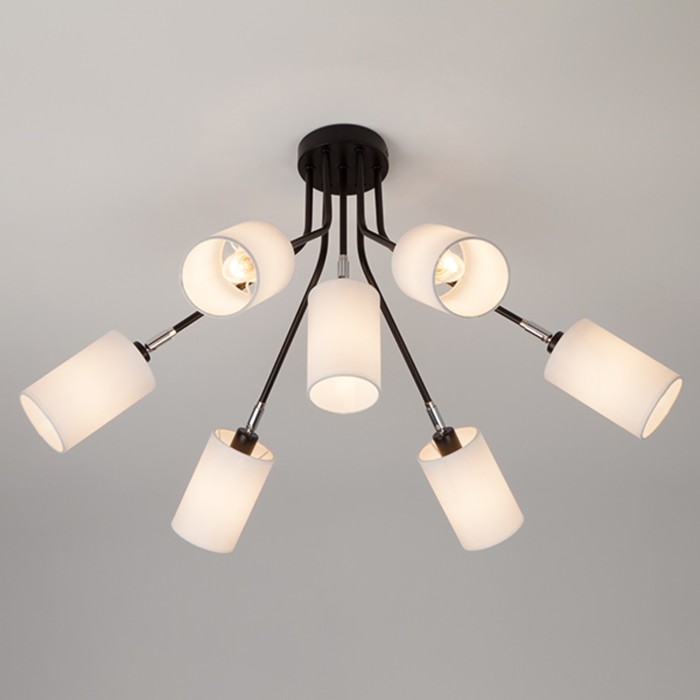 Люстра Duetto 7x40Вт Е14 чёрный 77x77x37см