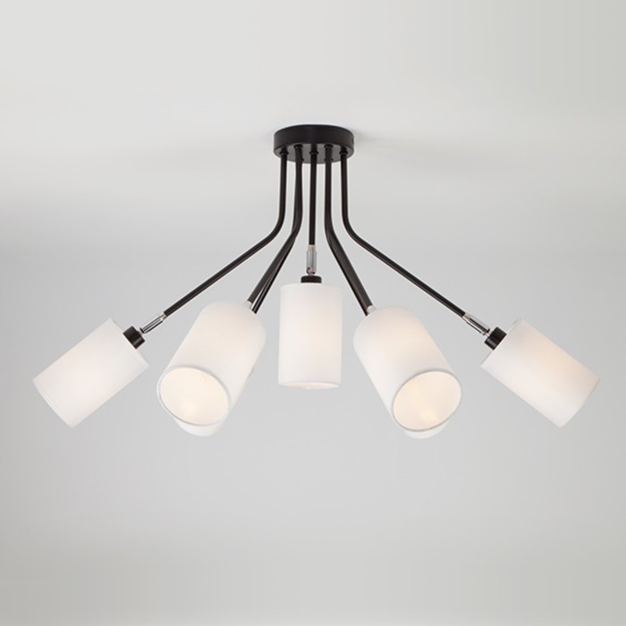 Люстра Duetto 7x40Вт Е14 чёрный 77x77x37см