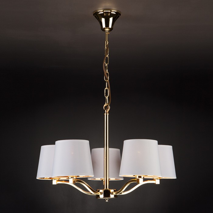 Люстра Felicia 5x40Вт Е14 золото 56x56x85см