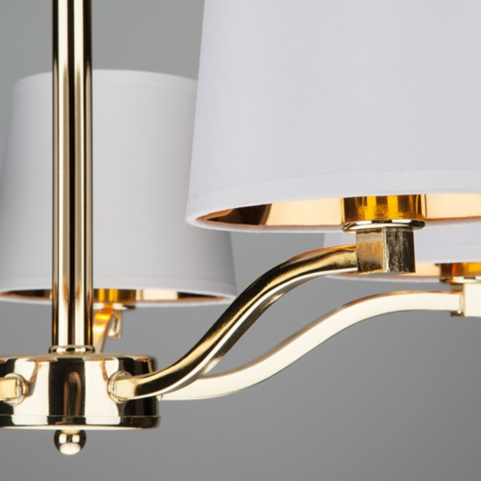 Люстра Felicia 5x40Вт Е14 золото 56x56x85см