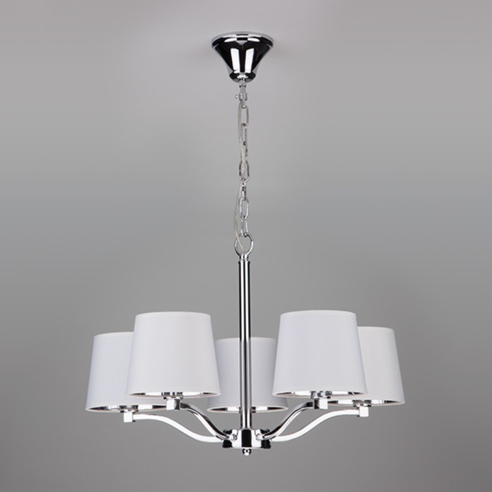 Люстра Felicia 5x40Вт Е14 хром 56x56x85см