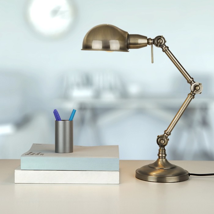 Настольная лампа Kraft 1x60Вт Е27 бронза 40x15x60см