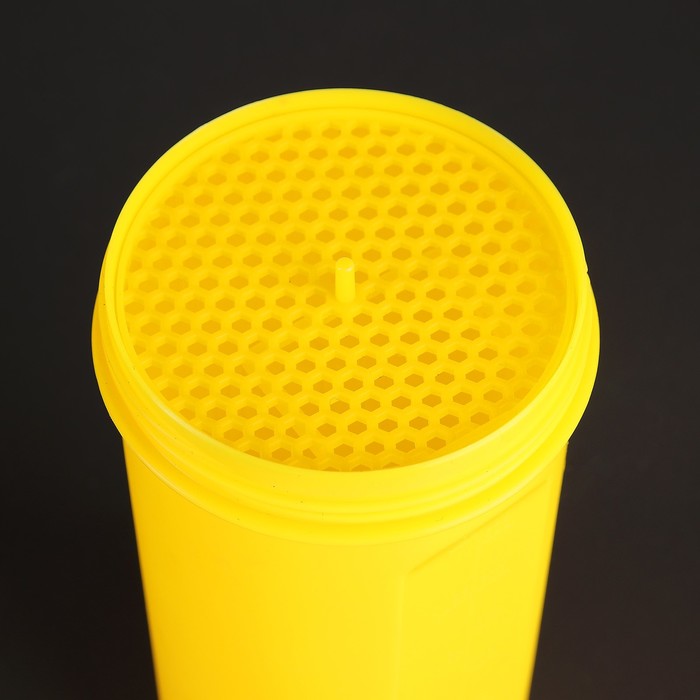 Шейкер 800 мл «Классический», с шариком, жёлтый, матовый