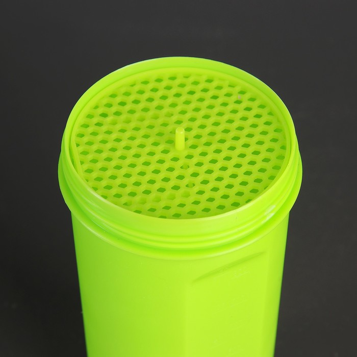 Шейкер 800 мл «Классический», с шариком, зелёный, матовый