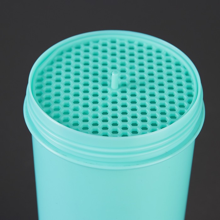 Шейкер 800 мл «Классический», с шариком, голубой, матовый