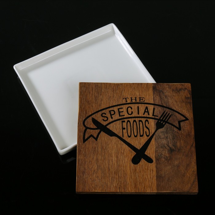 Блюдо для подачи "Эстет. Квадрат" 20х20х2см