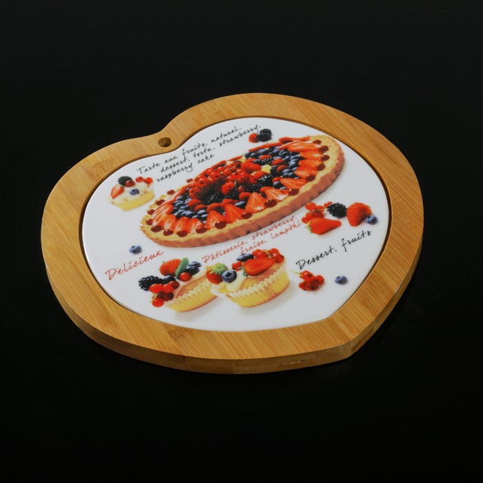 Блюдо для подачи 25х23х1,5 см "Эстет. Сердце"