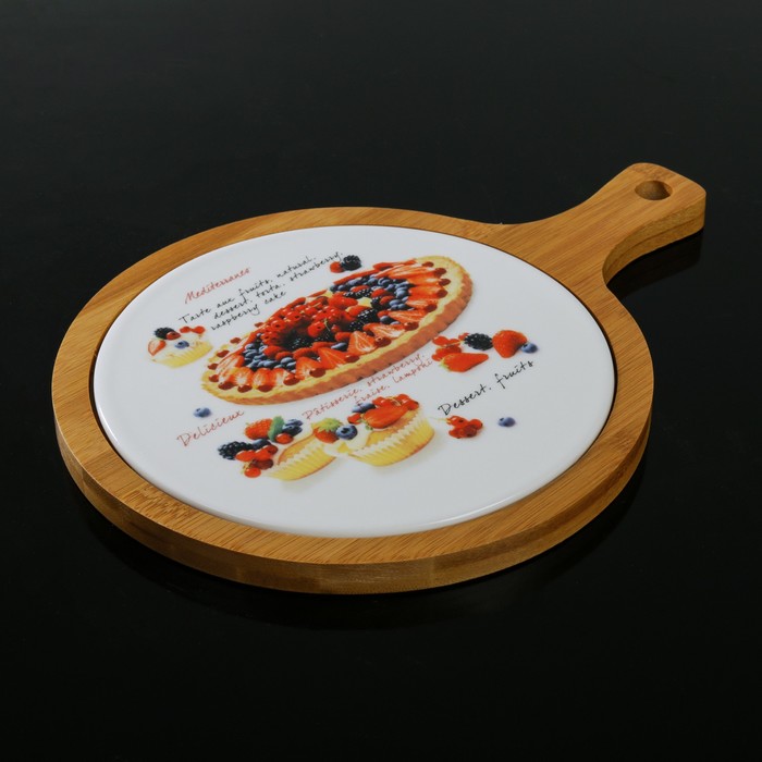 Блюдо для подачи "Эстет. Сладости" 28х21х1,5см