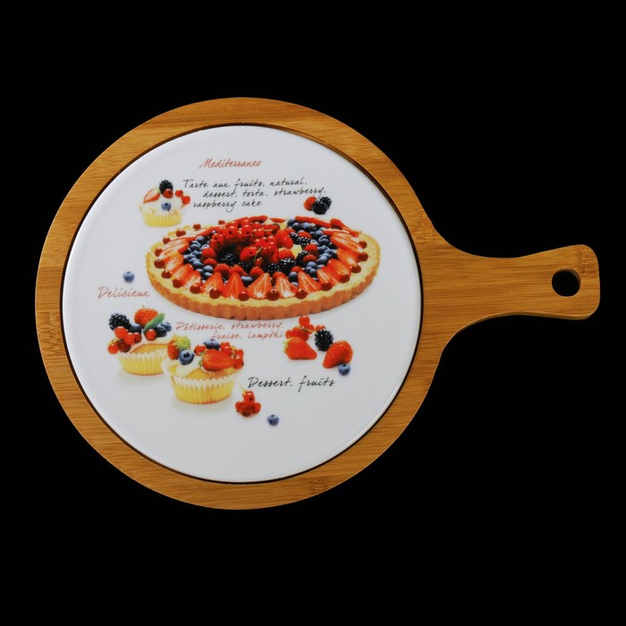 Блюдо для подачи "Эстет. Сладости" 28х21х1,5см