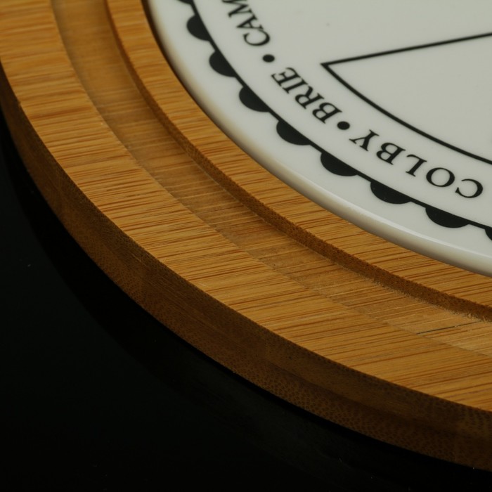 Блюдо с крышкой "Эстет. Сыр" 23х23х18см