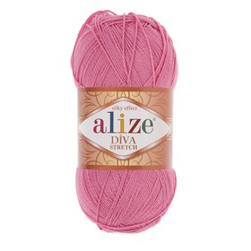 

Пряжа "Diva stretch" 92% микрофибра, 8% эластан 400м/100гр (178 яр. розовый)
