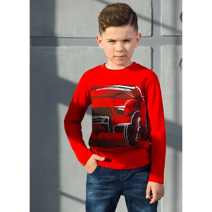 Джемпер для мальчика, рост 92 см, цвет красный