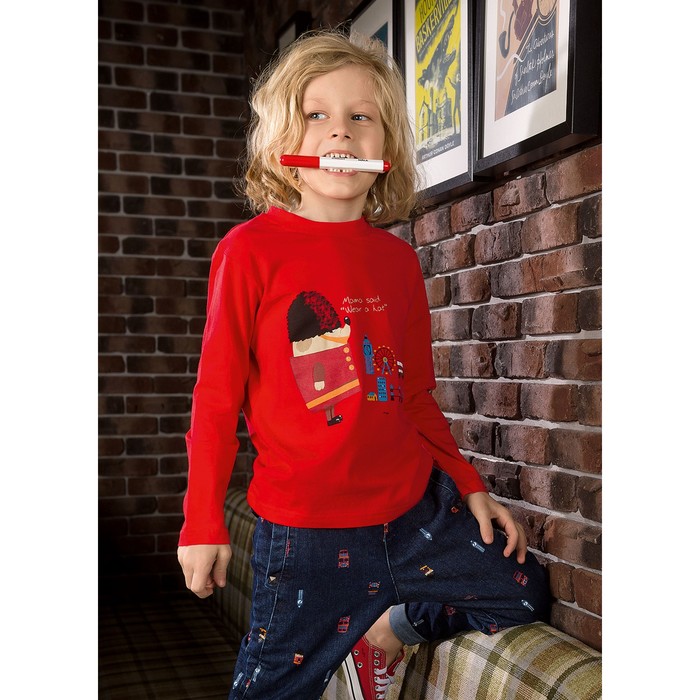 Джемпер для мальчика, рост 98 см, цвет красный