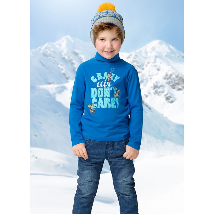 Джемпер для мальчика, рост 92 см, цвет лазурный