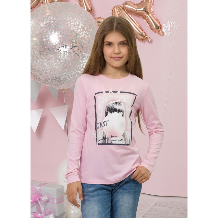 Джемпер для девочки, рост 122 см, цвет розовый