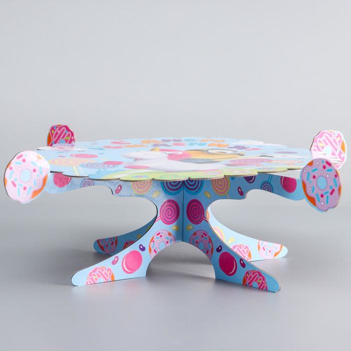 Подставка для тортов "Миньон с единорогом" Гадкий Я