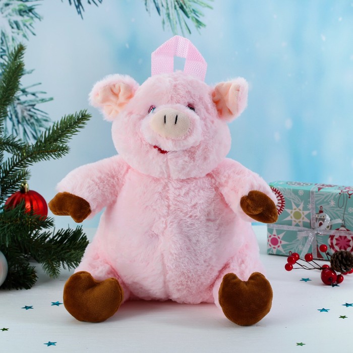 Мягкий рюкзак "Розовый поросёнок"