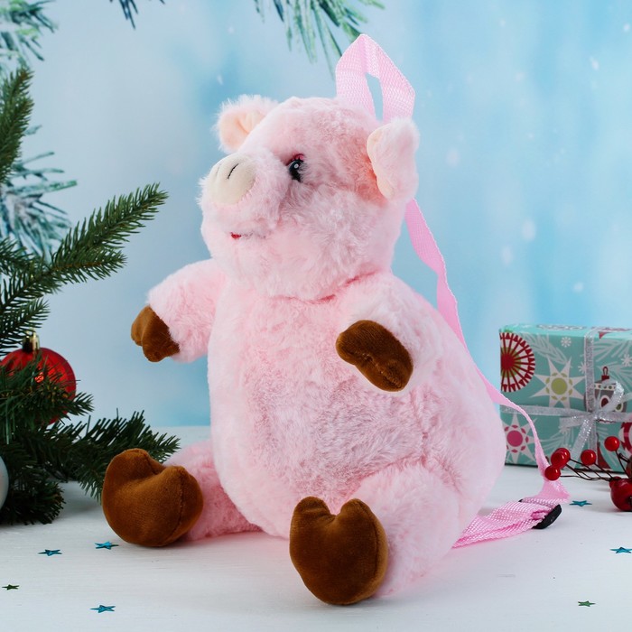 Мягкий рюкзак "Розовый поросёнок"