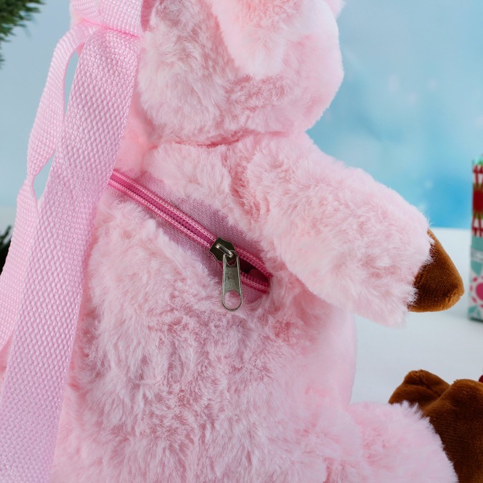 Мягкий рюкзак "Розовый поросёнок"