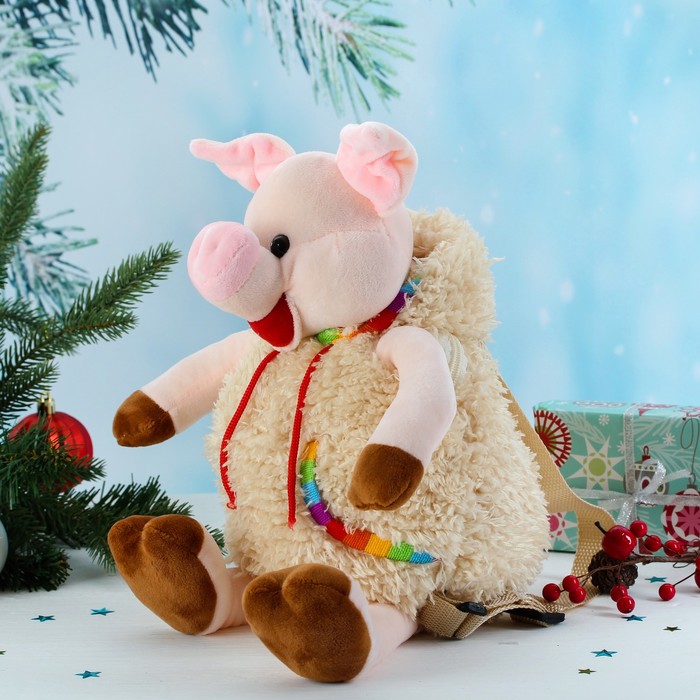 Мягкий рюкзак "Поросёнок висячие лапки"