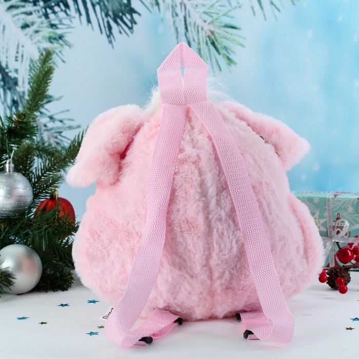 Мягкий рюкзак "Свинюшка белая чёлка" 3138644