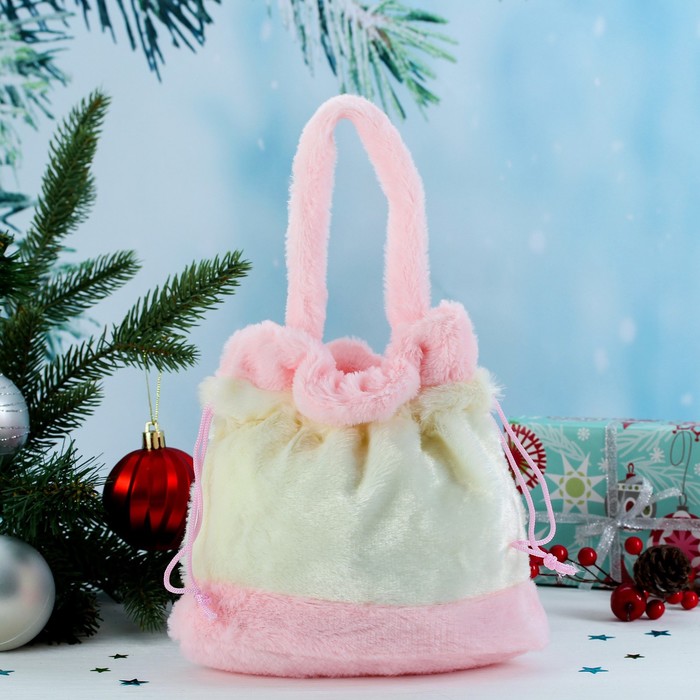 Мягкая сумочка "Хрюша" с завязками