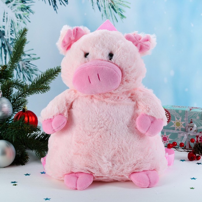 Мягкий рюкзак "Розовая хрюша"