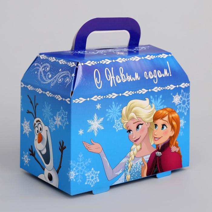 Коробка складная "С Новым годом", Холодное сердце, 15 х 13 х 10 см